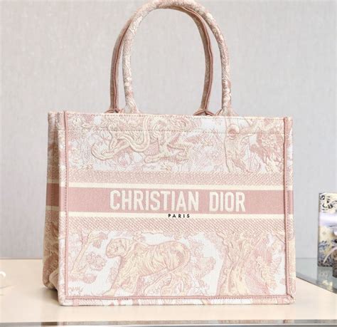 pink christian dior bag tote|Christian Dior personalized tote.